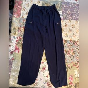 NWT blue drawstring slacks by Teddi
